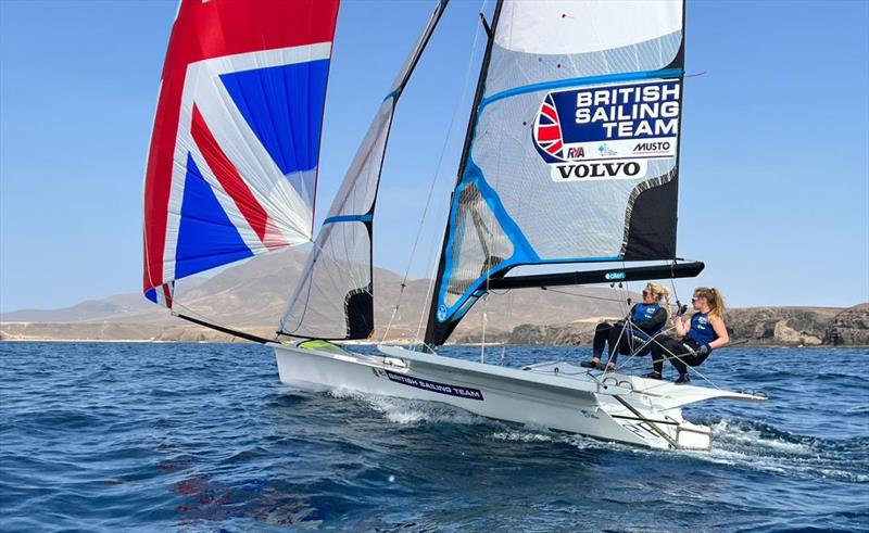 Freya Black and Saskia Tidey photo copyright British Sailing Team taken at  and featuring the 49er FX class