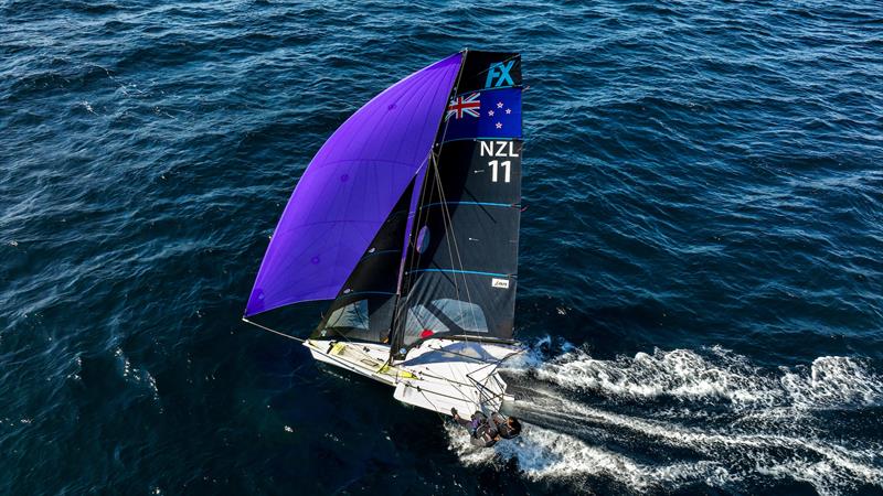 49er FX - Day 4 - 53rd Semaine Olympique Francais, Hyeres photo copyright Sailing Energy / FFVOILE taken at COYCH Hyeres and featuring the 49er FX class