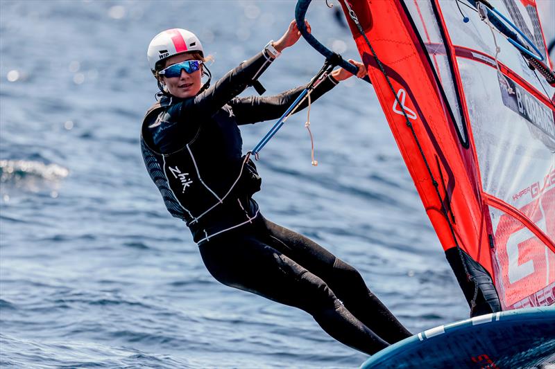 Brianna  Oram (NZL) - iFQFoil - Day 5 - NZL Sailing Team - Semaine Olympique Française de Hyères - April 2022 photo copyright Sailing Energy / FFVOILE taken at  and featuring the 49er FX class