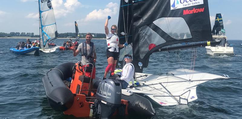 Antonia and Georgia Lewin-LaFrance - Kiel Week photo copyright Sail Canada taken at Sail Canada and featuring the 49er FX class