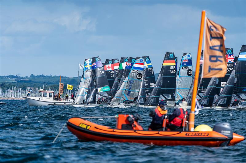 Australian Sailing Team & Squad competing at 49er, 49erFX & Nacra 17 European Championships in Aarhus, Denmark photo copyright Beau Outteridge taken at  and featuring the 49er FX class