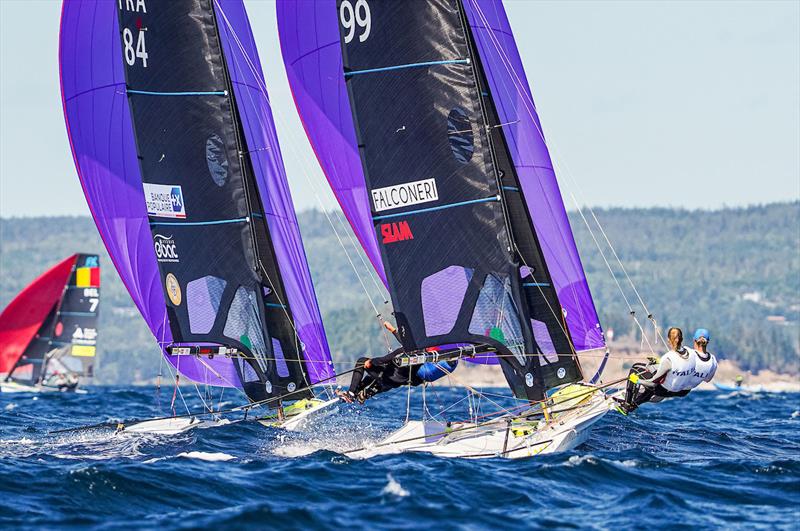 49er, 49erFX and Nacra 17 World Championships in Nova Scotia, Canada Day 2 photo copyright Sailing Energy taken at  and featuring the 49er FX class