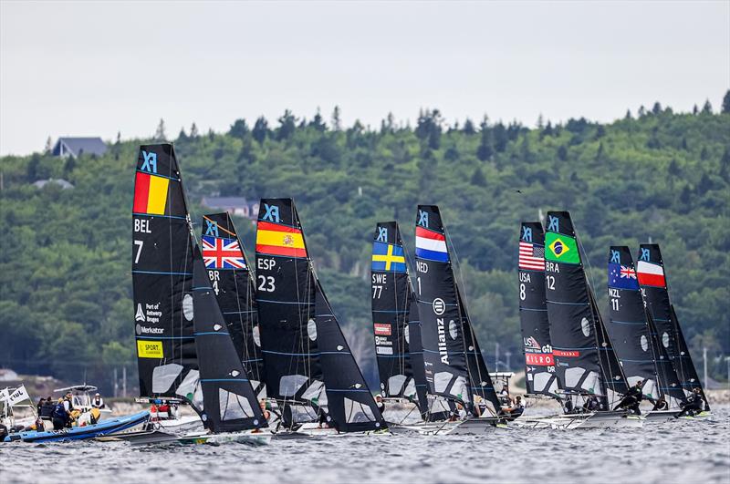 49er, 49erFX and Nacra 17 World Championships day 6 photo copyright Sailing Energy / 49er, 49erFX and Nacra 17 Worlds taken at  and featuring the 49er FX class