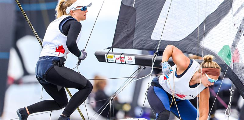 2022 49er, 49erFX and Nacra 17 World Championships photo copyright Sailing Energy taken at  and featuring the 49er FX class