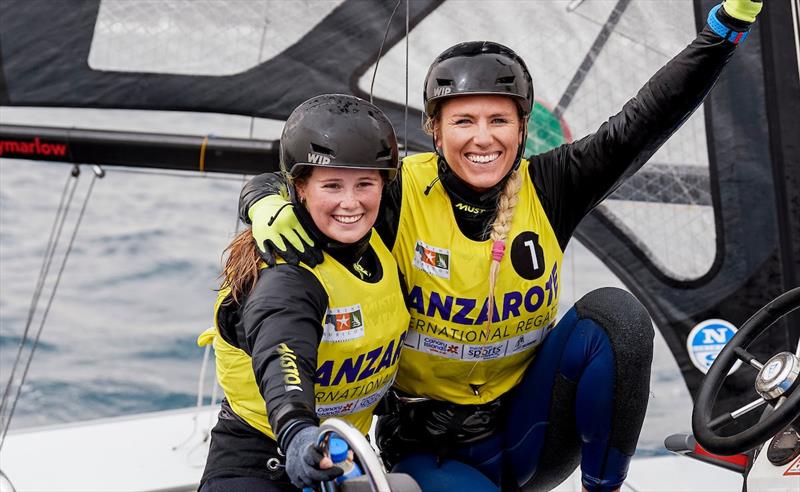 Lanzarote International Regatta 2023, Day 2 photo copyright Sailing Energy taken at  and featuring the 49er FX class