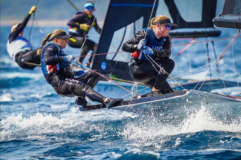 Stephanie Roble & Maggie Shea, 49er FX: 54th Semaine Olympique Française – Toulon Provence Méditerranée  photo copyright Sailing Energy / Semaine Olympique Française taken at  and featuring the 49er FX class