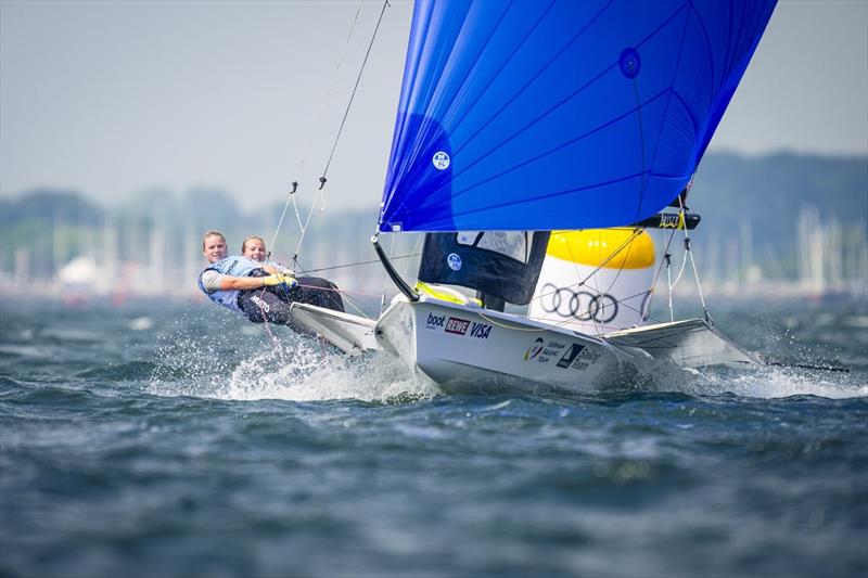 Kiel Week's 49erFX title went to locals Marla Bergmann and Hanna Wille photo copyright Kiel Week / Sascha Klahn taken at Kieler Yacht Club and featuring the 49er FX class