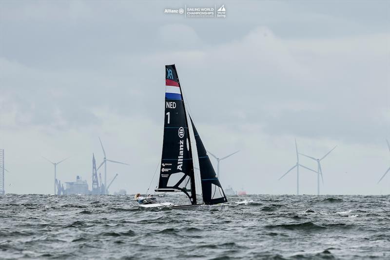 2023 Allianz Sailing World Championships Day 5 photo copyright Sailing Energy / World Sailing taken at  and featuring the 49er FX class