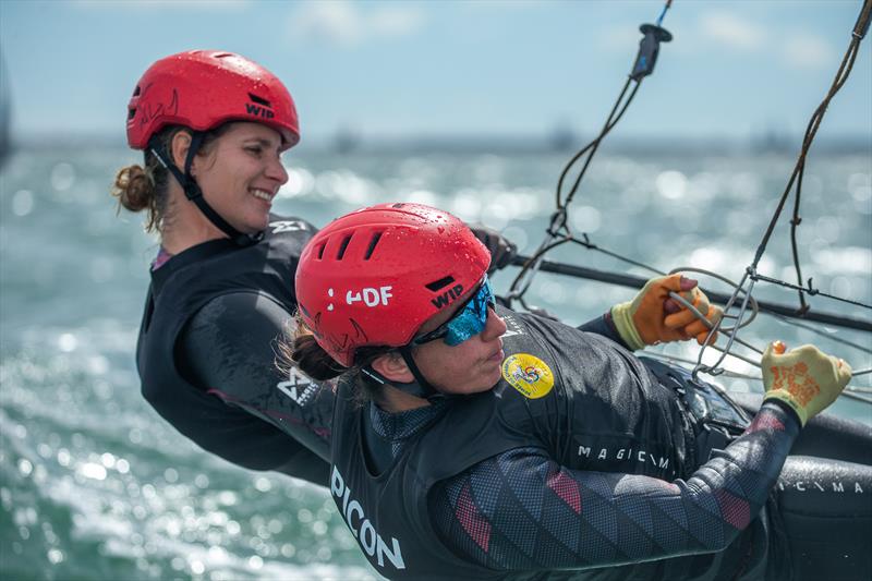 49er and 49erFX Europeans at La Grande Motte Day 1 - photo © YCGM / Didier Hillaire