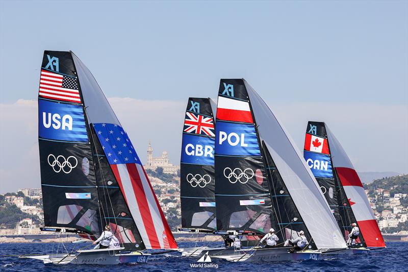 49er FX - Marseille - Paris2024 Olympic Regatta - July 29, 2024 - photo © World Sailing / Lloyd Images