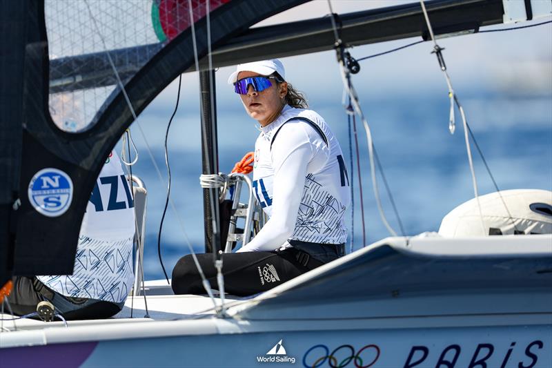 Jo Aleh (NZL) - 49er FX - Marseille - Paris2024 Olympic Regatta - July 29, 2024 photo copyright World Sailing / Lloyd Images taken at  and featuring the 49er FX class