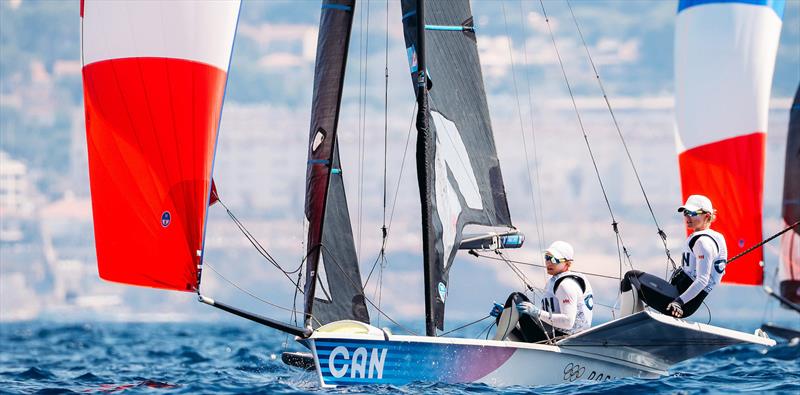 Antonia & Georgia Lewin-LaFrance record best-ever Canadian performance in 49erFX at Olympic Games - photo © Sail Canada