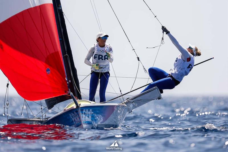 Paris 2024 Olympic Sailing in Marseille, France on 28 July, 2024 photo copyright World Sailing / Lloyd Images taken at  and featuring the 49er FX class