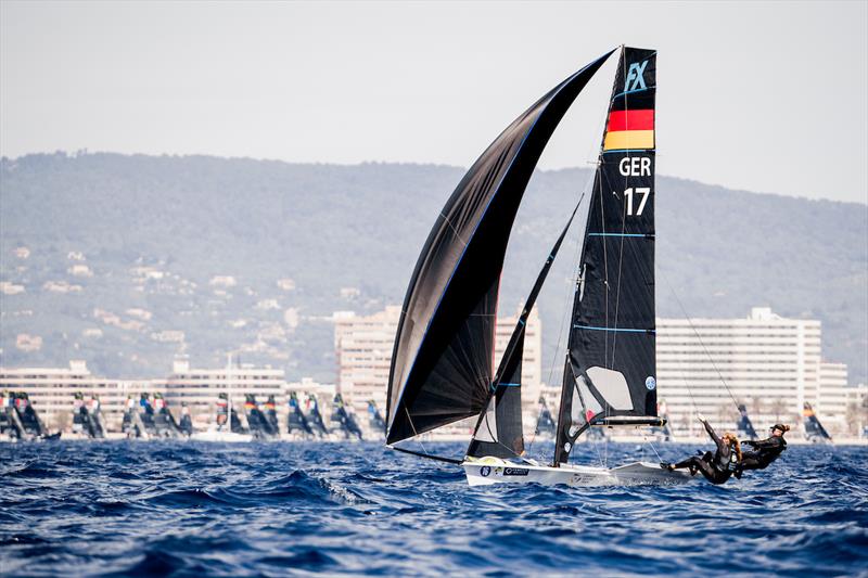 49er FX fleet - Trofeo Princesa Sofia Mallorca by FERGUS day 3 photo copyright Sailing Energy / Trofeo Princesa Sofía taken at Real Club Náutico de Palma and featuring the 49er FX class