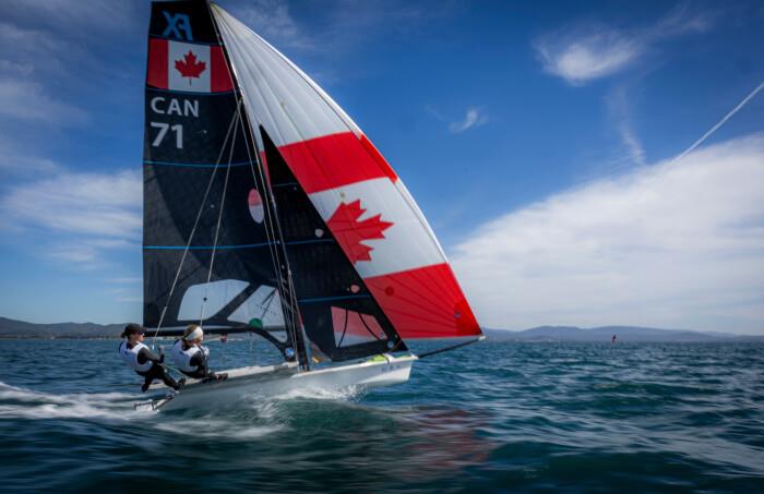 2025 French Olympic Week photo copyright Sailing Energy taken at Sail Canada and featuring the 49er FX class
