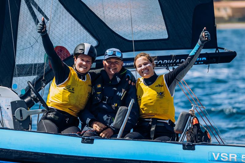 Isaura Maenhaut and Anouk Geurts - 56th Semaine Olympique Française de Hyères - photo © Sailing Energy / FFVOILE / SOF