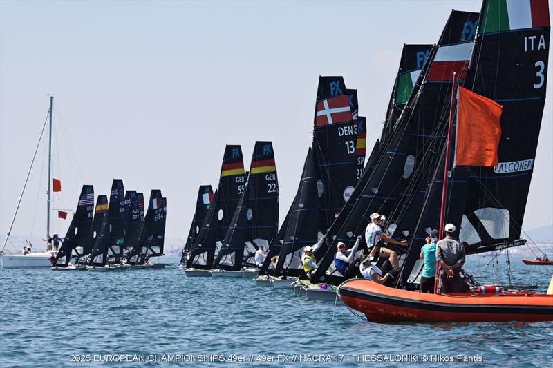 2025 49er, 49erFX, and Nacra 17 European Championships Day 2 - photo © Nikos Pantis