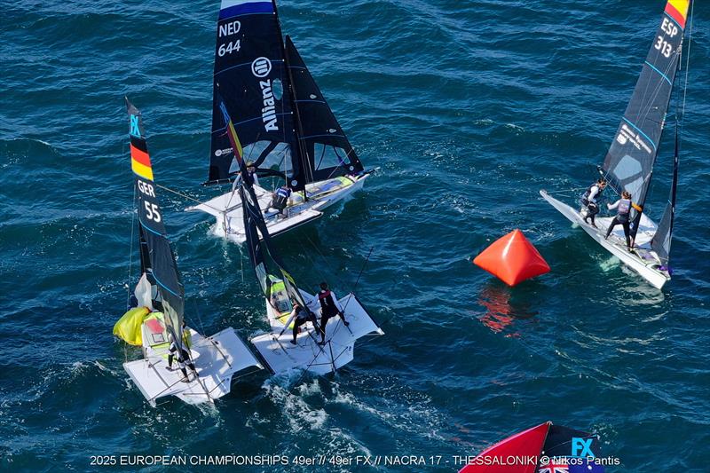 2025 49er, 49erFX, and Nacra 17 European Championships day 5 - photo © Nikos Pantis