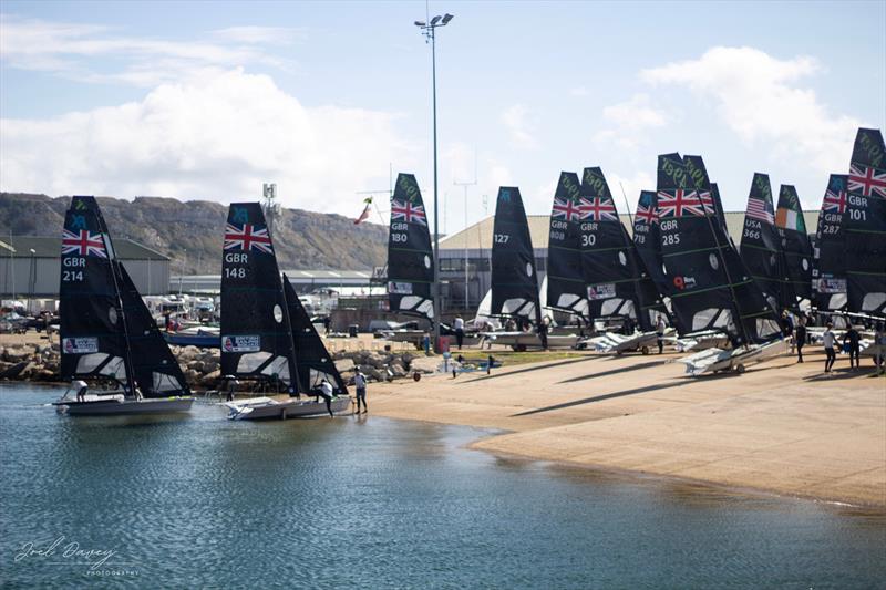 UK 49er & FX Nationals 2025 at the WPNSA photo copyright Joel Davey Photography taken at Weymouth & Portland National Sailing Academy and featuring the 49er FX class