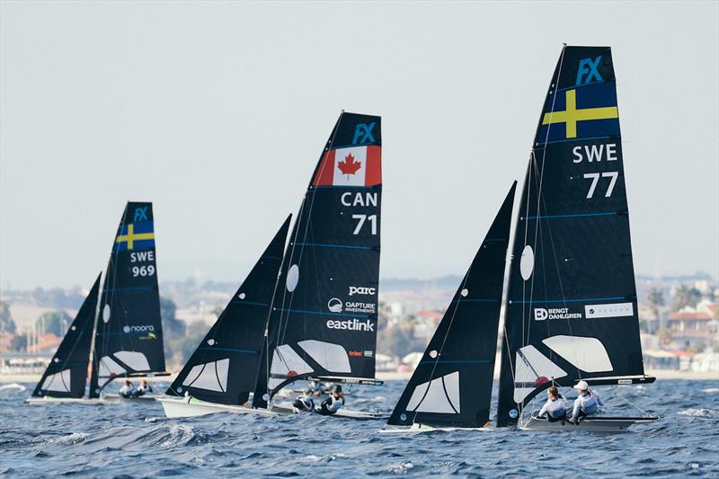49er, 49erFX, and Nacra 17 Worlds Day 3 photo copyright Sailing Energy taken at Yacht Club Cagliari and featuring the 49er FX class
