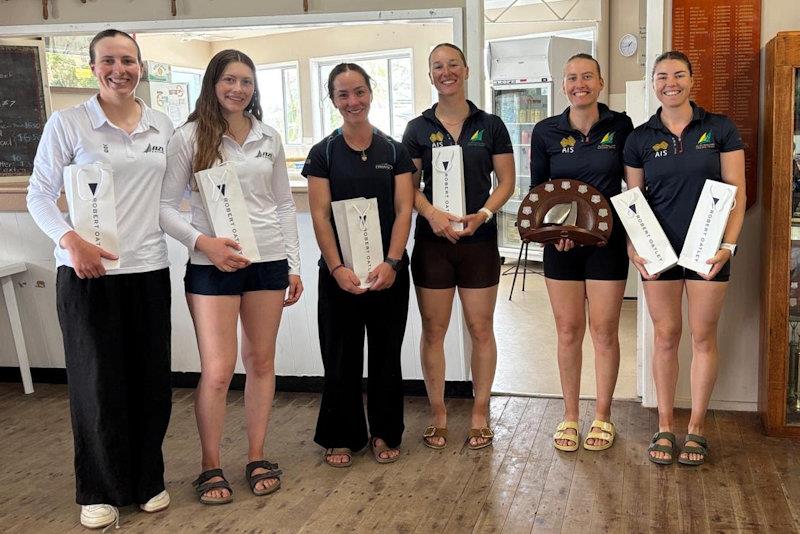 49erFX Australian Nationals at Lake Macquarie photo copyright Lanee Beashel taken at South Lake Macquarie Amateur Sailing Club and featuring the 49er FX class