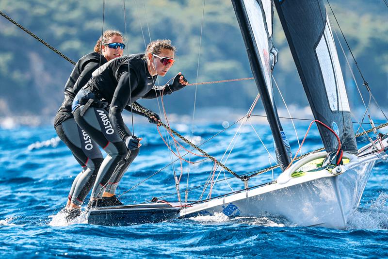 2025 49erFX, Nacra 17 Worlds Cagliari - 11 October, 2025 photo copyright Sailing Energy taken at  and featuring the 49er FX class