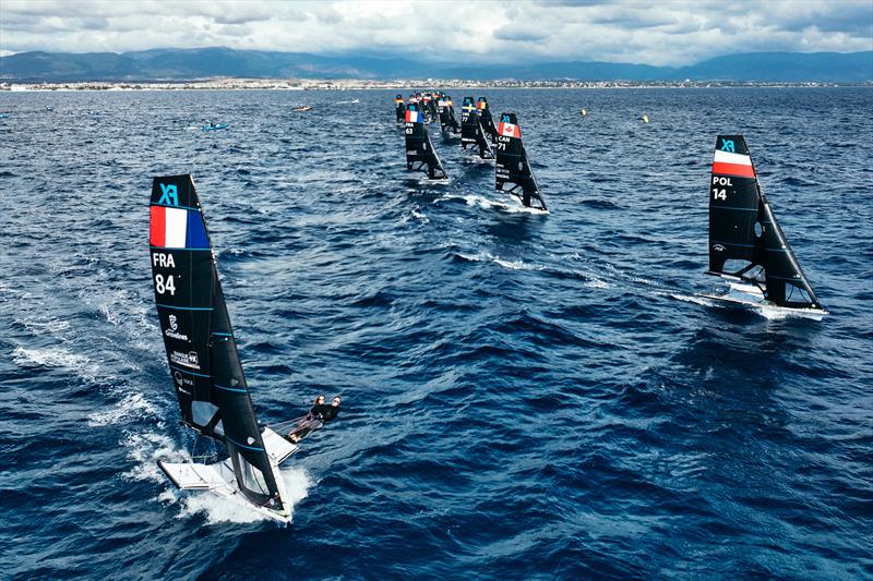 2025 49erFX, Nacra 17 Worlds Cagliari - 11 October, 2025 photo copyright Sailing Energy taken at  and featuring the 49er FX class