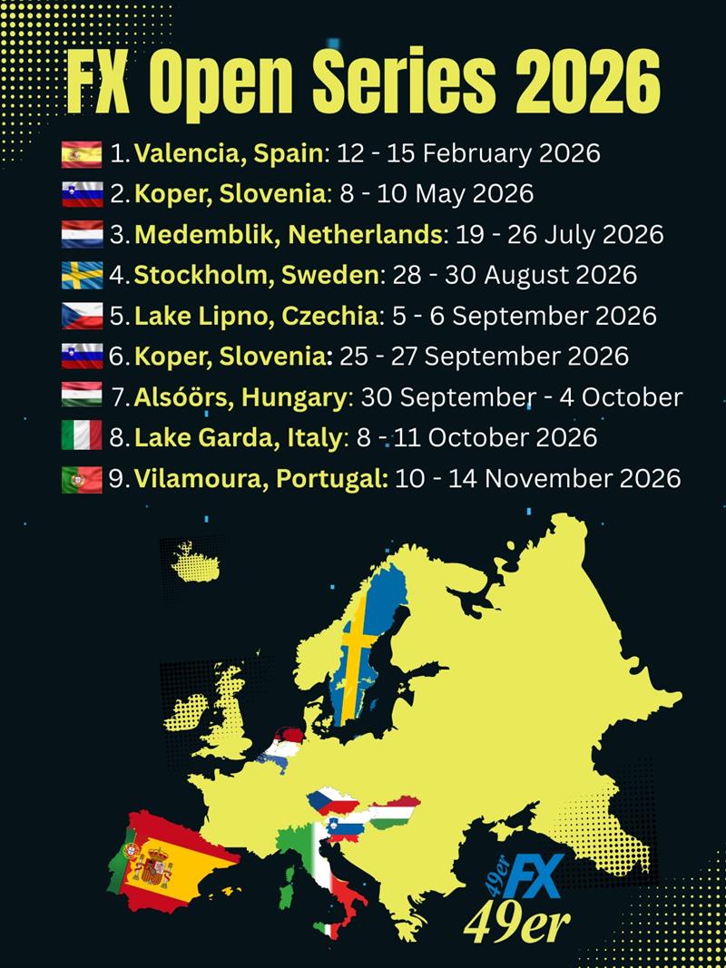 Announcing the 2026 49erFX Open Series photo copyright 49er and Nacra 17 Sailing taken at  and featuring the 49er FX class