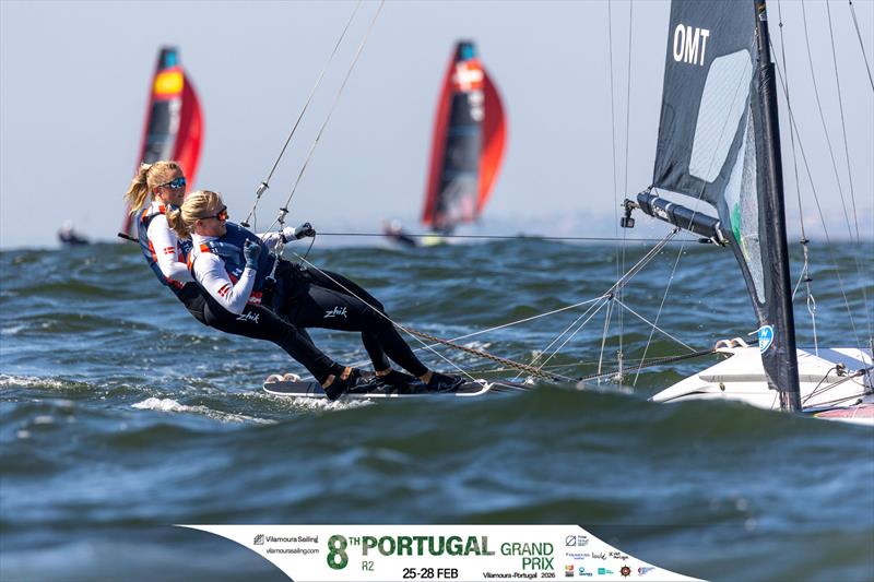 8th Portugal Grand Prix Round 2 Day 2 photo copyright Prow Media taken at Vilamoura Sailing and featuring the 49er FX class