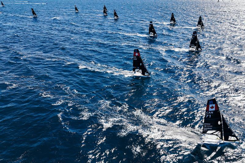 CAN 71, Antonia & Georgia Lewin-LaFrance head right on day one of the 55th Trofeo Princesa Sofía Mallorca - photo © Sailing Energy / Trofeo Princesa Sofía Mallorca