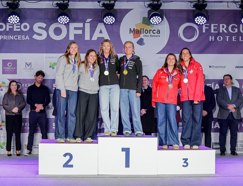 49erFX Podium - 55th Trofeo Princesa Sofia Mallorca by FERGUS Hotels Prize Giving - photo © Sailing Energy / Princesa Sofía Mallorca