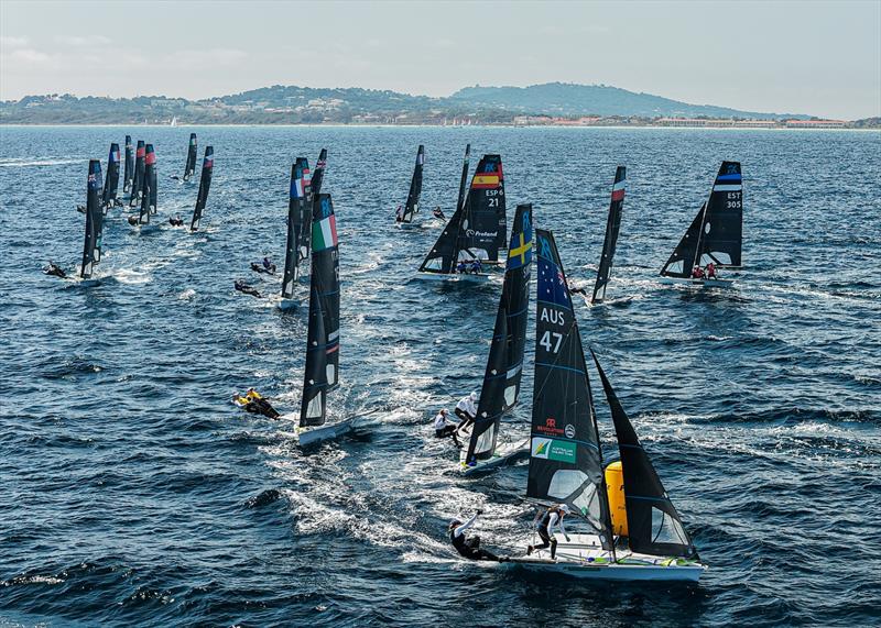 57th French Olympic Week in Hyères - Day 2 photo copyright Sailing Energy / French Olympic Week Hyères - TPM taken at COYCH Hyeres and featuring the 49er FX class