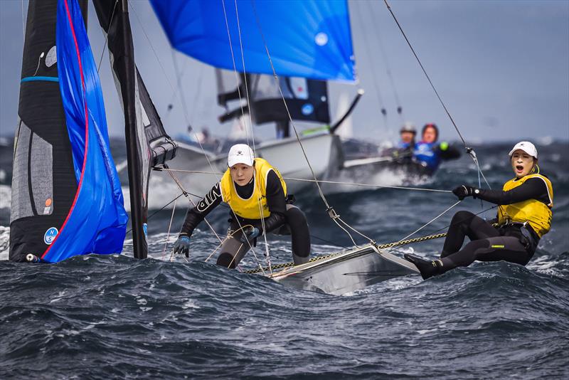 CHN 310 - Yingqian Wang and Xiaoya Su on French Olympic Week Hyères Day 4 - photo © Sailing Energy / French Olympic Week Hyères - TPM