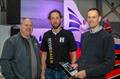 (L-R) Rich Thoroughgood of Seldén with Ben McGrane and Roger Gilbert who won overall in the Seldén SailJuice Winter Series