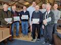 Top of the world! Just a few of the UK's World Champions and their years (l-r) Larry Marks 1969, 1970, Peter White 1973, Ian Pinnell 2008, Bill Masterman 1995, Keith Paul 1962, Tim Hancock 1993, Derek Farrant 1965, 1971, Jeremy Robinson 1995
