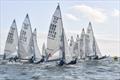 The Class Association owned boat, sailed by multi Olympic medallists Stu Bithell and Simon Hiscocks at the UK Eurocup Event 2021 at Hayling Island