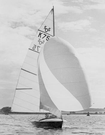 Austin Farrar did much to introduce advanced spinnaker shapes to the UK, many of which he trialled on his 505 - photo © Farrar / Chivers Collection