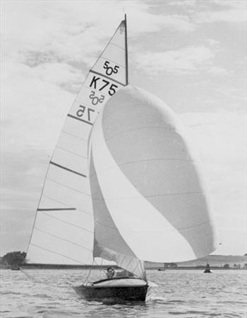 Austin Farrar did much to introduce advanced spinnaker shapes to the UK, many of which he trialled on his 505 - photo © Farrar / Chivers Collection