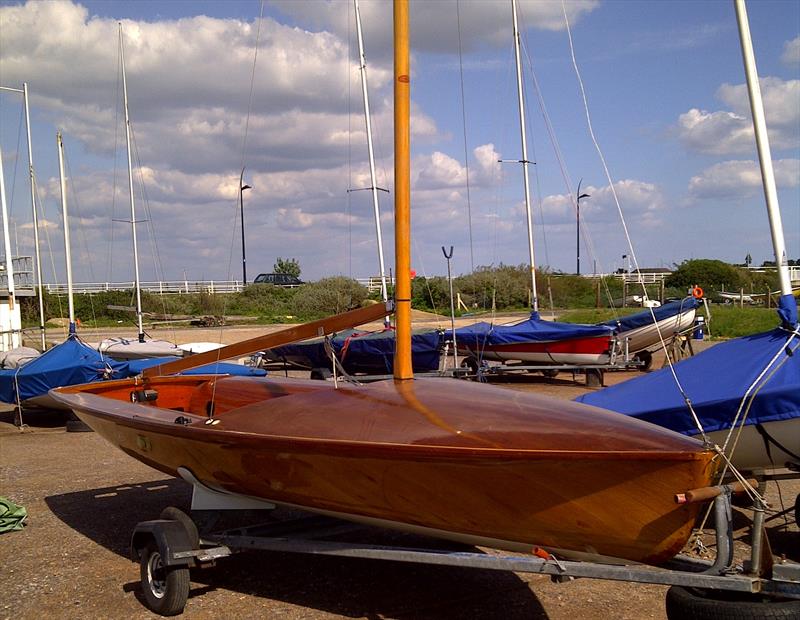 One word describes this boat; beautiful! But this is not a museum piece, but a race boat, even with a wooden mast. No wonder the 505 Classic Worlds may well turn out to be a marine photographer's delight! photo copyright M.Arnold taken at  and featuring the 505 class