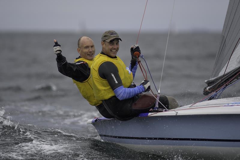 Mike Holt and Carl Smit win the 2015 SAP 505 World Championships  photo copyright SAP / Christophe Favreau / www.christophefavreau.com taken at Algoa Bay Yacht Club and featuring the 505 class