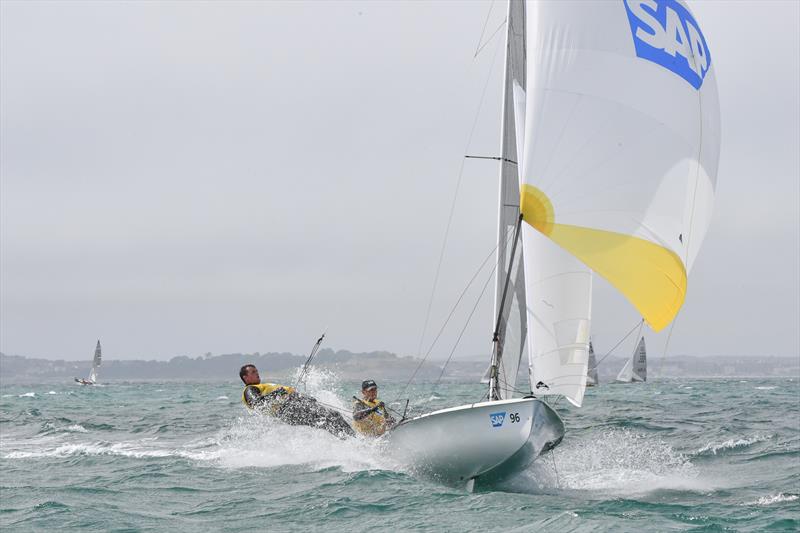 Andy Smith and Tim Needham win the SAP 505 UK Nationals photo copyright Christophe Favreau / www.christophefavreau.com taken at Weymouth & Portland Sailing Academy and featuring the 505 class