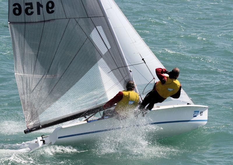 Mike Pickering & Mike Priddle at the 505 World Championship 2016 - photo © Mark Jardine / YachtsandYachting.com