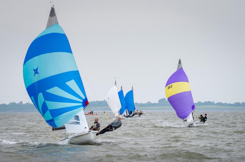 505s at the Isle Of Sheppey photo copyright Chas Bedford taken at Isle of Sheppey Sailing Club and featuring the 505 class