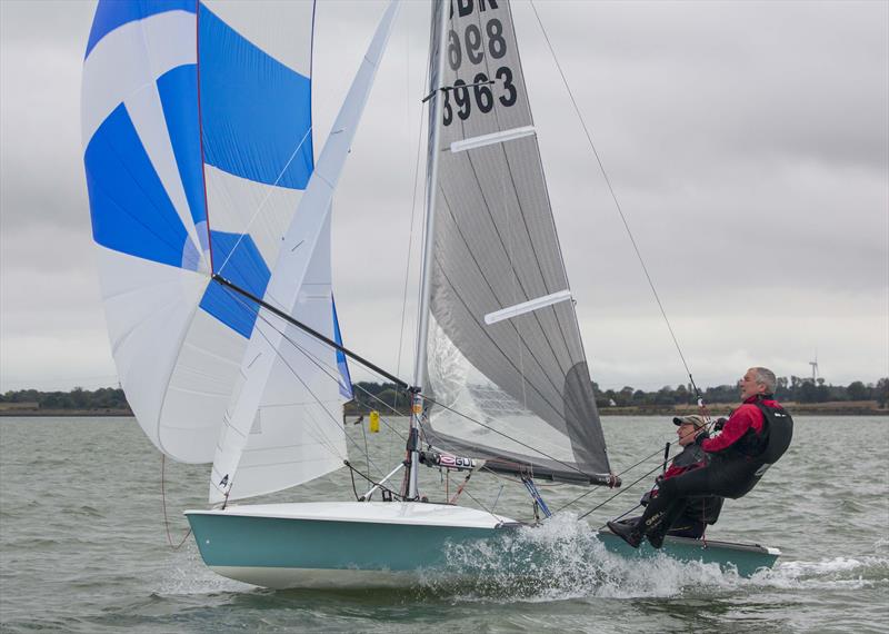 Martin Hodgson and Adrian Miles win the Stone 505 Open photo copyright Tim Olin / www.olinphoto.co.uk taken at Stone Sailing Club and featuring the 505 class