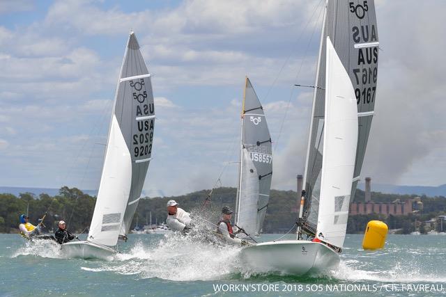 Work'N'Store / Ronstan 505 Australian Championship photo copyright Work'N'Store 2018 505 Nationals / Christophe Favreau taken at Wangi RSL Amateur Sailing Club and featuring the 505 class