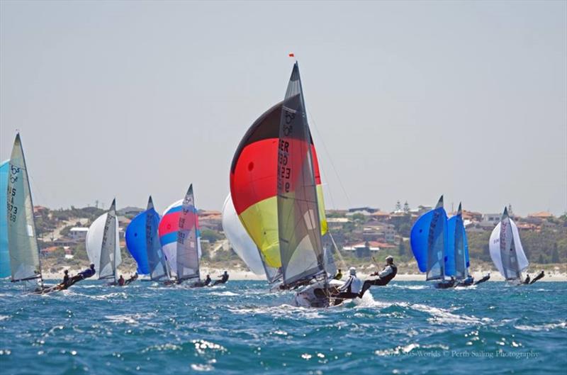 Final day of the 505 World Championship in Fremantle photo copyright Rick Steuart / Perth Sailing Photograph taken at Fremantle Sailing Club and featuring the 505 class