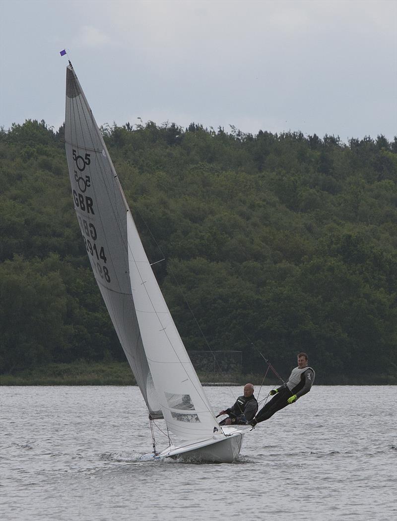 Burton SC's Tim Bird & Tom Hooton (505) during the Tripartite Cup 2019 photo copyright David Bell taken at Staunton Harold Sailing Club and featuring the 505 class