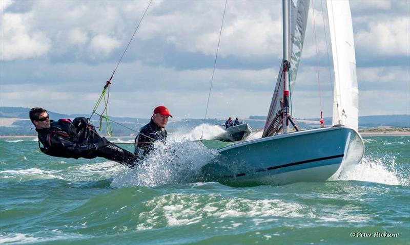 505 racing at Hayling Island photo copyright Peter Hickson taken at Hayling Island Sailing Club and featuring the 505 class
