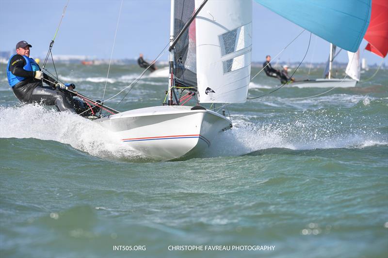 505 Euro Cup 2021 at Hayling Island photo copyright Christophe Favreau taken at Hayling Island Sailing Club and featuring the 505 class