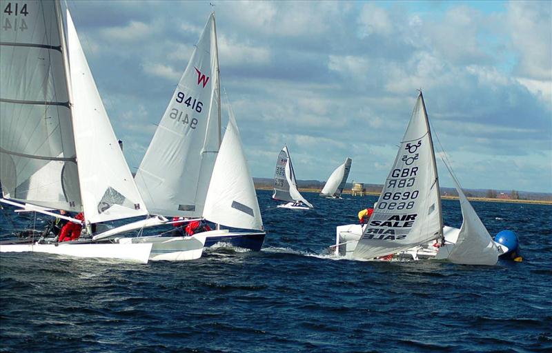 Datchet Winter Warm-Up Week 3 photo copyright Barry Peters taken at Datchet Water Sailing Club and featuring the 505 class